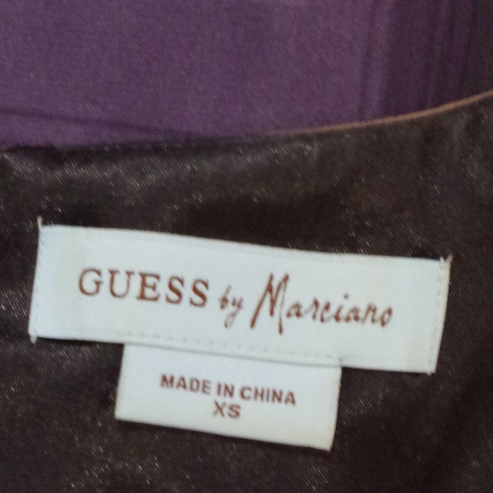Guess by Marciano Silk Graphic Print Shift Dress- Sz. XS - Picture 4 of 4